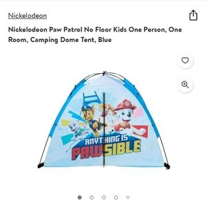 Paw Patrol pop up tent